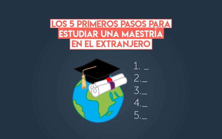 Los 5 primeros pasos para estudiar una maestría en el extranjero