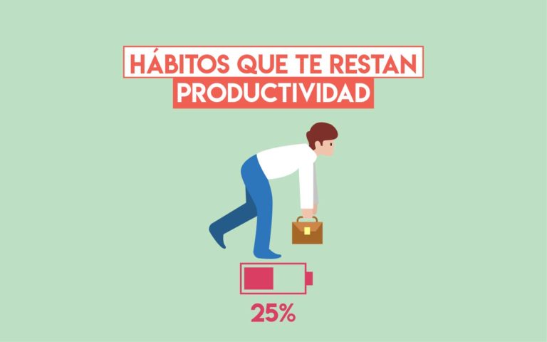 Hábitos que te restan productividad
